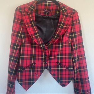 Betsy Johnson Plaid Jacket